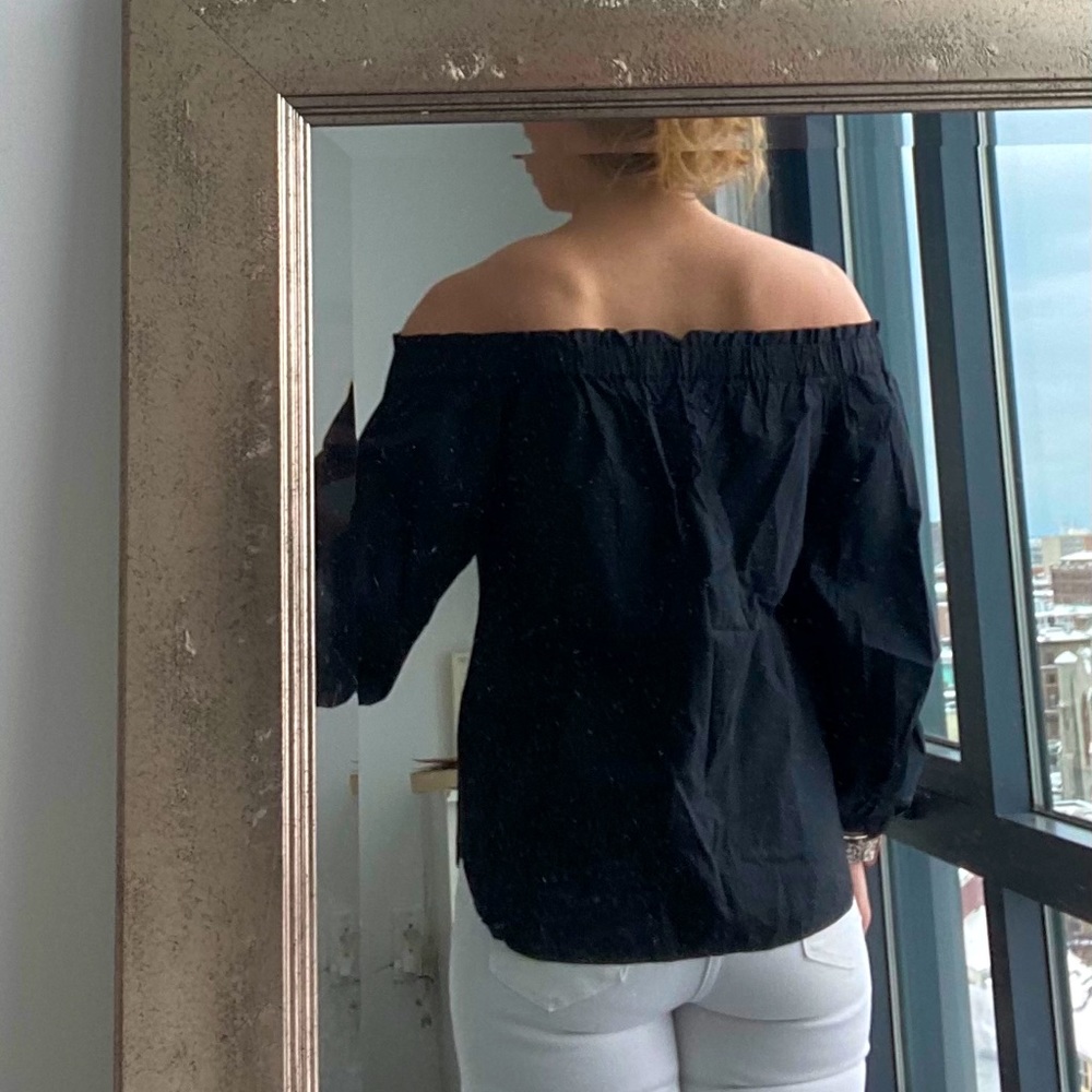 JCrew off the shoulder summer cotton top